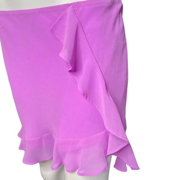 Wild Fable Ruffle Mini Skirt Purple Size Small - Picture 3 of 4
